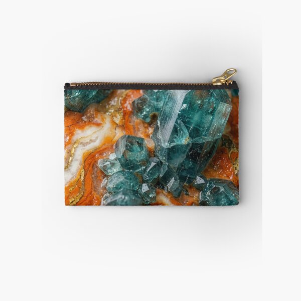 Item preview, Blue Green Tourmaline Crystals in Marble designed and sold by Tridentulus.