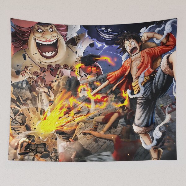 Item preview, Monkey D Luffy One Piece Anime Art designed and sold by PosterFuel.