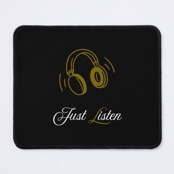 Item preview, Just Listen Black & Gold designed and sold by IsaFDesigns.