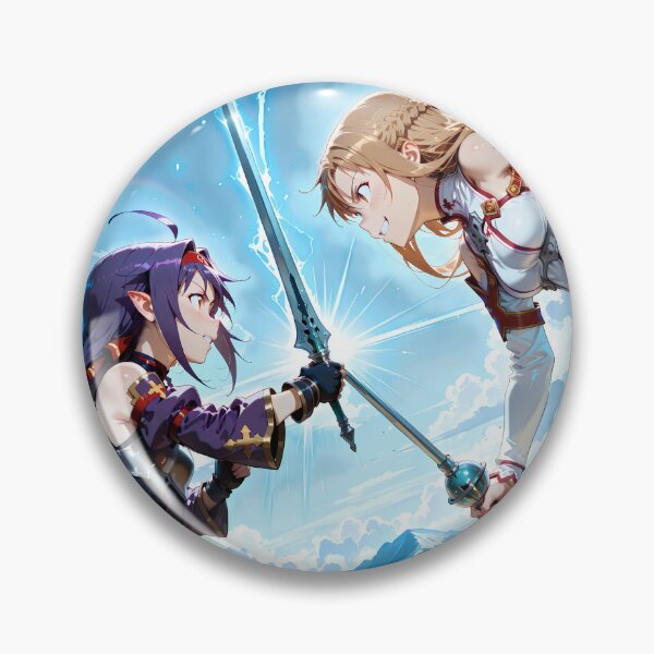Artikelvorschau, Yuuki Sword Art Online Anime Fantasy Duell Landschaft Action Mut entworfen und verkauft von riadjamai.
