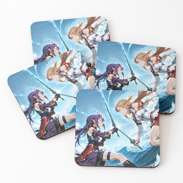 Item preview, Yuuki Sword Art Online Anime Fantasy Duel Landscape Action Courage designed and sold by riadjamai.