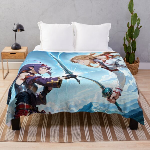 Item preview, Yuuki Sword Art Online Anime Fantasy Duel Landscape Action Courage designed and sold by riadjamai.