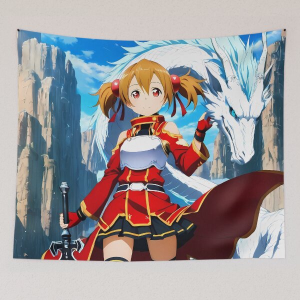 Item preview, Silica Sword Art Online Anime Dragon Fantasy Mountain Adventure designed and sold by riadjamai.