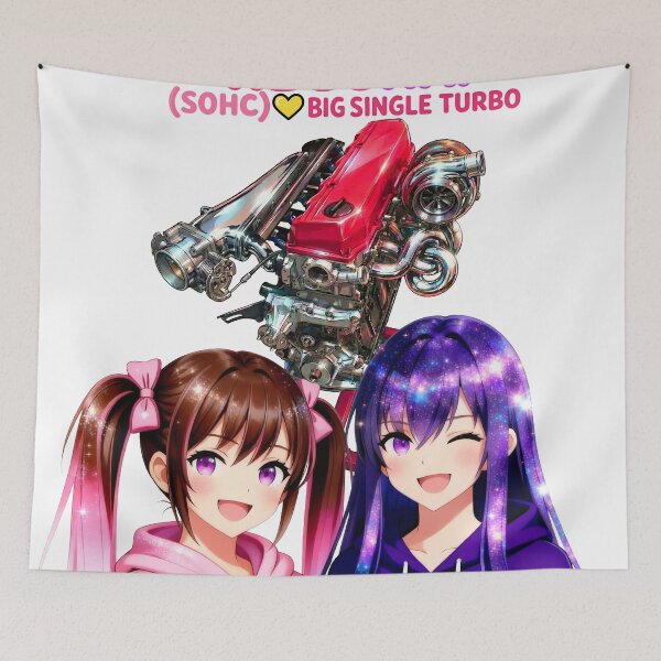 Item preview, RB30 KAI SOHC Big Single Turbo Engine - JDM Anime Girls designed and sold by AKIHABARAMOTORS.