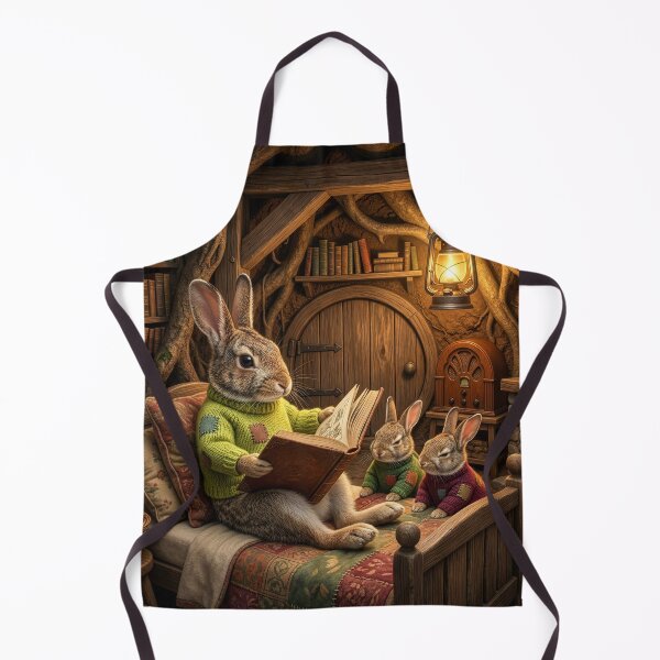 Item preview, Rabbit Dad Reading to His Bunnies designed and sold by Tridentulus.