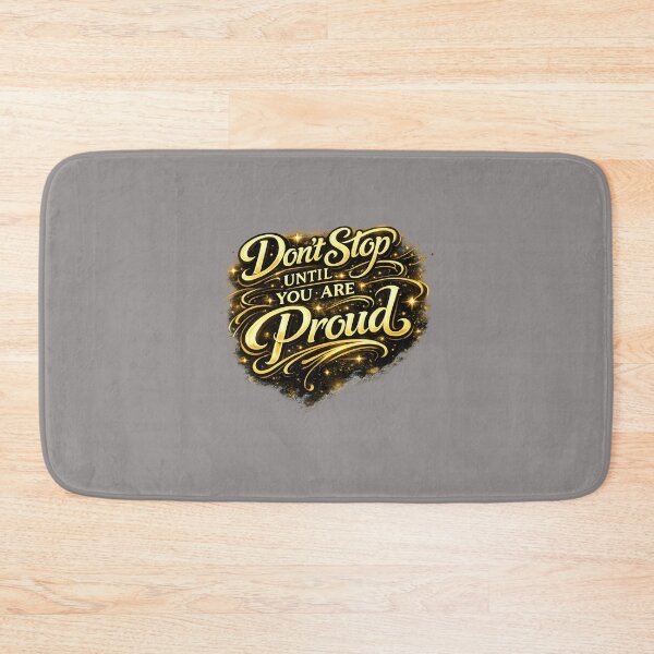 Item preview, Don’t Stop Until You Are Proud – Motivational Quote Typography designed and sold by Trove Designs.