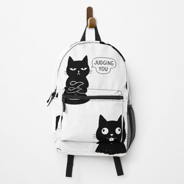Item preview, Funny Black Cat Moods Sticker Pack - Judging You & Spooky designed and sold by ColorTheoryLab.
