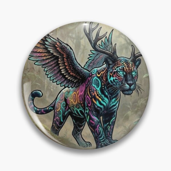 Item preview, Neon Cyber-Alebrije: The Futuristic Jaguar designed and sold by StickersArcoiris.