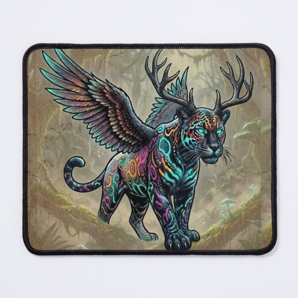 Item preview, Neon Cyber-Alebrije: The Futuristic Jaguar designed and sold by StickersArcoiris.