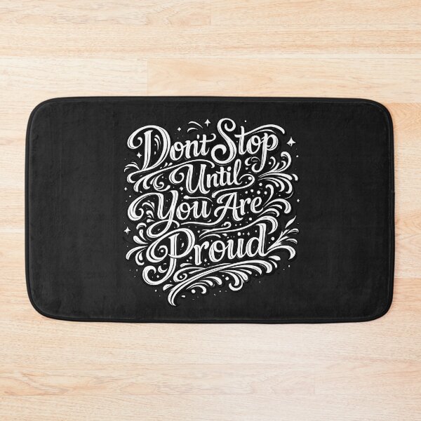 Item preview, Don’t Stop Until Proud – Success Mindset Quote designed and sold by Trove Designs.