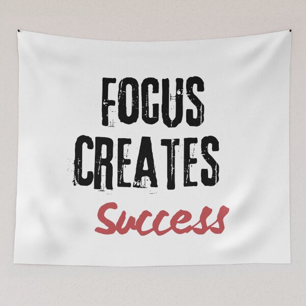 Item preview, Focus Creates Success Motivation Quote Design designed and sold by Adappai.