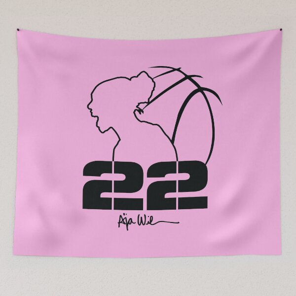 Item preview, A’ja Wilson Tribute Tee — Blackout 22 designed and sold by Hoops & Her.