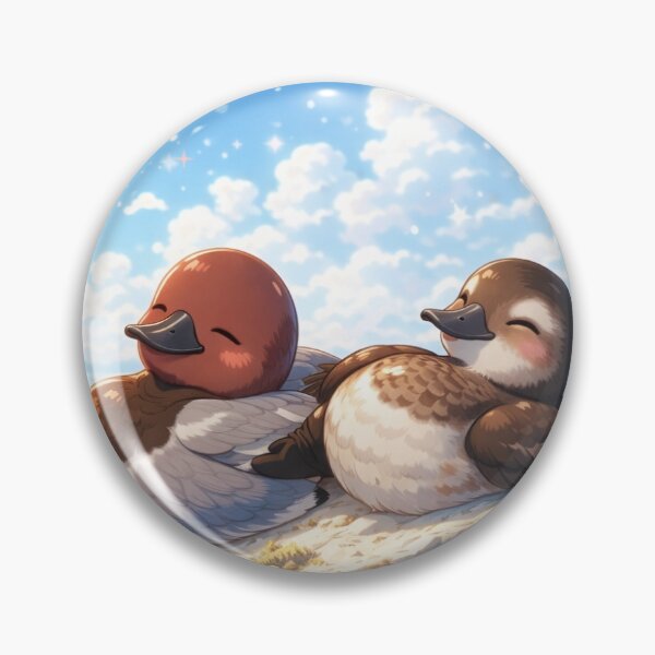 Item preview, Golden Hour Chibi Ducks – Cozy Sunshine Nap designed and sold by everydayhorizons.