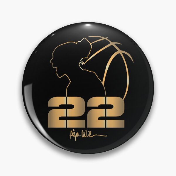 Item preview, A’ja Wilson Tribute Tee — Gold 22 designed and sold by Hoops & Her.