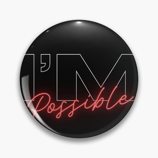 Item preview, "I'm Possible - Black and White Motivational Art" designed and sold by DANISH_SHAIKH.