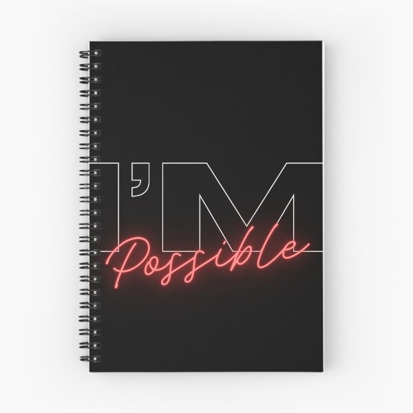 Item preview, "I'm Possible - Black and White Motivational Art" designed and sold by DANISH_SHAIKH.