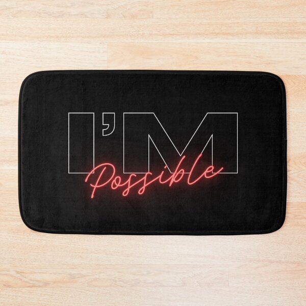 Item preview, "I'm Possible - Black and White Motivational Art" designed and sold by DANISH_SHAIKH.