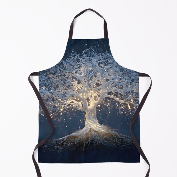 Item preview, beautiful, unique white tree of life with glowing roots designed and sold by dcrc.