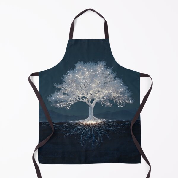 Item preview, beautiful, unique white tree of life with glowing roots designed and sold by dcrc.