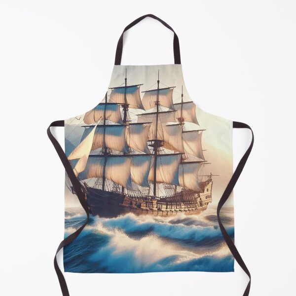 Item preview, Vintage Galleon Ship Sailing Through Stormy Waves designed and sold by Holub Art Studio & design.