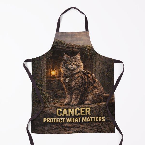 Item preview, Cancer Cat Zodiac Art – Protect What Matters Astrology Illustration designed and sold by TroyTheTerrific.