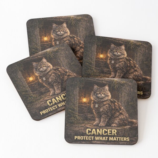 Item preview, Cancer Cat Zodiac Art – Protect What Matters Astrology Illustration designed and sold by TroyTheTerrific.