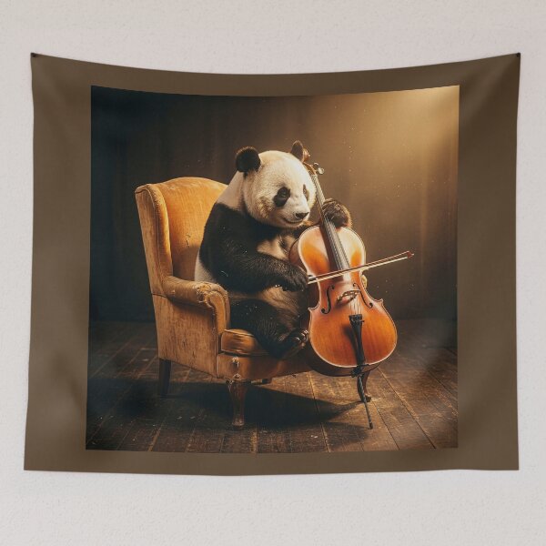 Item preview, Panda Plays Elgar's Cello Concerto in E Minor designed and sold by Tridentulus.