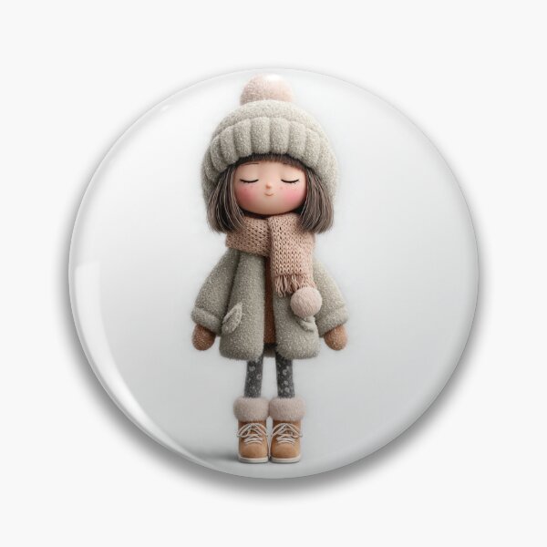 Item preview, Cute Cozy Chibi Girl | Winter Kawaii Clipart Illustration designed and sold by Cyber Pulse.