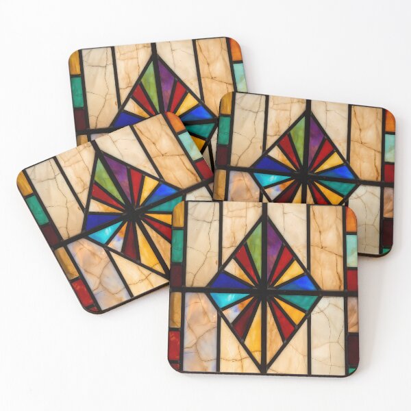Item preview, Modern Colorful Stained Glass Texture (image size 7840x11680) designed and sold by Digital-Davinci.