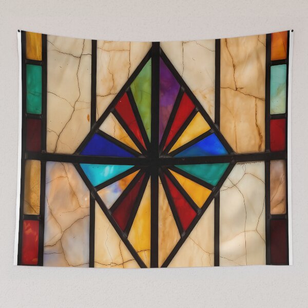 Item preview, Modern Colorful Stained Glass Texture (image size 7840x11680) designed and sold by Digital-Davinci.