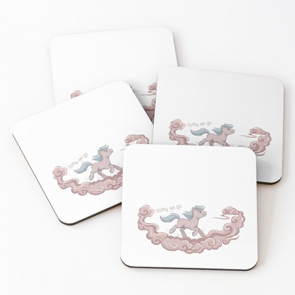 Item preview, Softly We Go Horse - Pink designed and sold by miniqing.