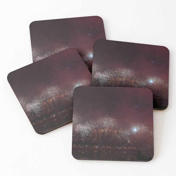 Item preview, Spectacular Golden Fireworks Night Celebration Over Water designed and sold by Holub Art Studio & design.