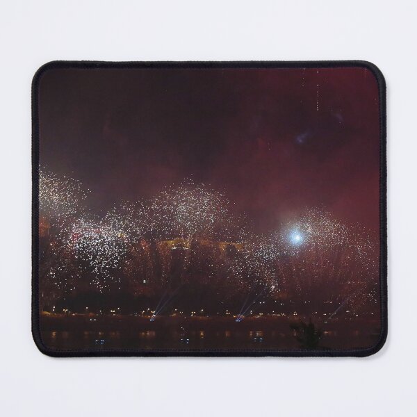 Item preview, Spectacular Golden Fireworks Night Celebration Over Water designed and sold by Holub Art Studio & design.