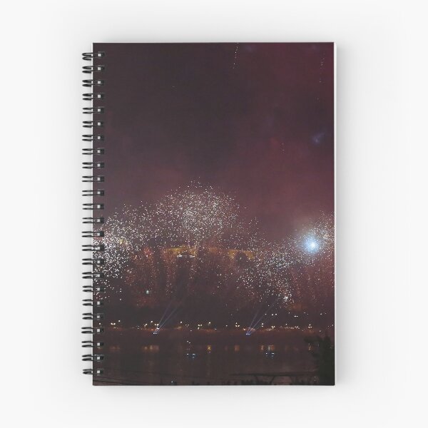 Item preview, Spectacular Golden Fireworks Night Celebration Over Water designed and sold by Holub Art Studio & design.