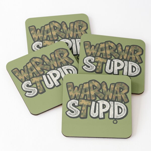 Item preview, War Is Stupid Graffiti Camouflage Street Art designed and sold by Urban-InkStudio.