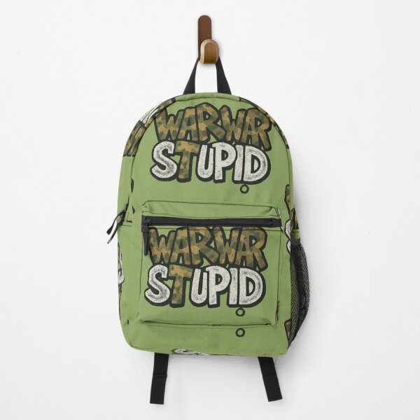 Item preview, War Is Stupid Graffiti Camouflage Street Art designed and sold by Urban-InkStudio.