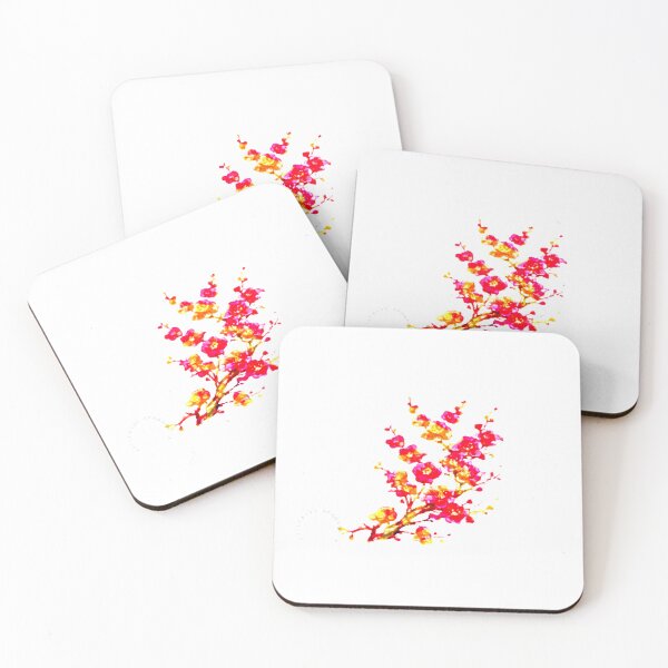 Item preview, Red Plum Blossom Delight – Oil Painting Floral Art designed and sold by Wa Wonder.