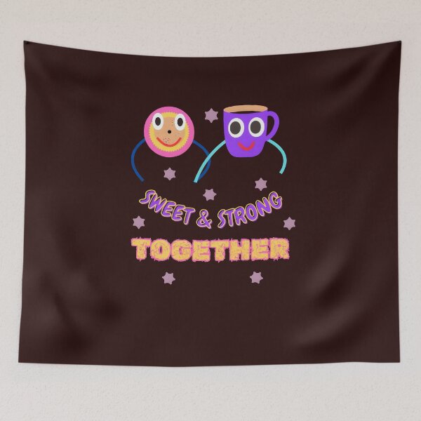 Item preview, Sweet & Strong Together Friendship Illustration designed and sold by HopeAndHustle.