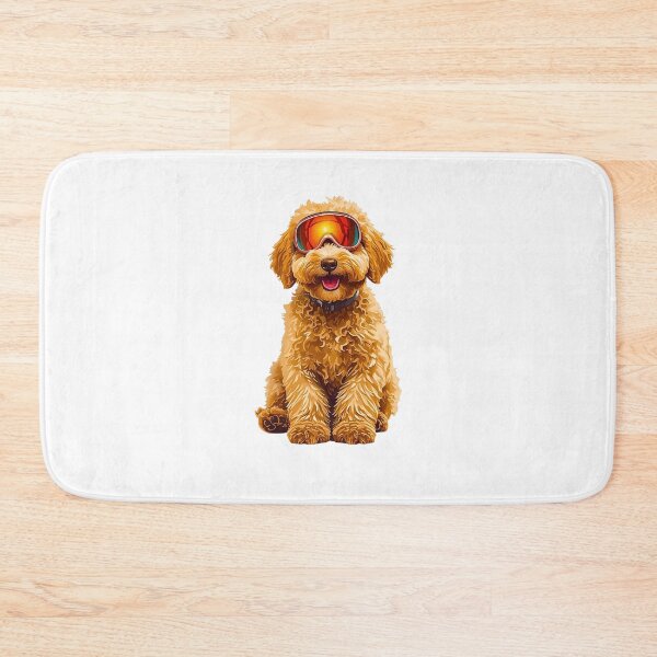 Item preview, Powder-Ready Goldendoodle – Cute Ski Dog Art for Dog Lovers & Avid Skiers designed and sold by Fredster1966.
