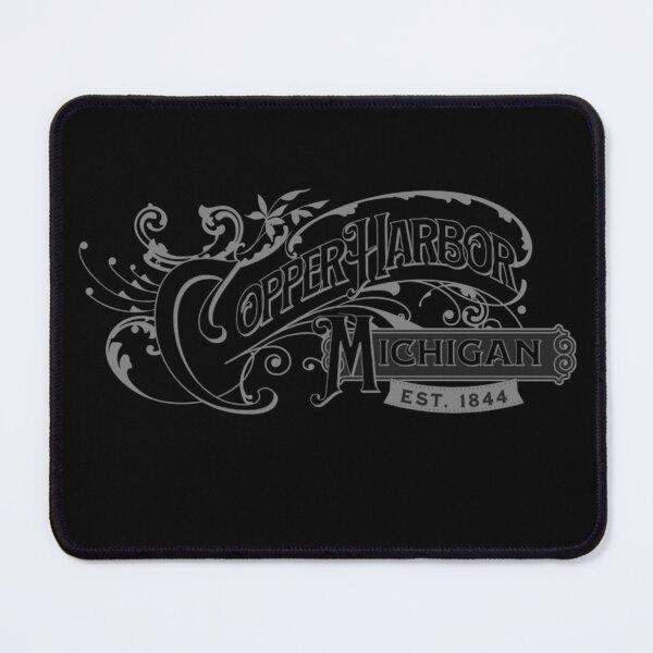 Item preview, Copper Harbor Michigan Vintage Ornamental Typography designed and sold by American Travels.