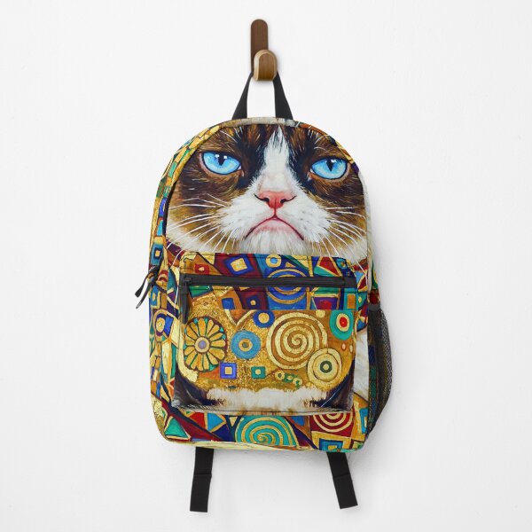 Item preview, Gustav Klimt Grumpy Cat with Blue Eyes designed and sold by Vicky Brago-Mitchell®.