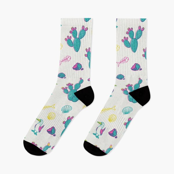 Item preview, Cozy pastel mood cactus, bird, shell, fishbone pattern designed and sold by Virtual-Studio-Geebaki.