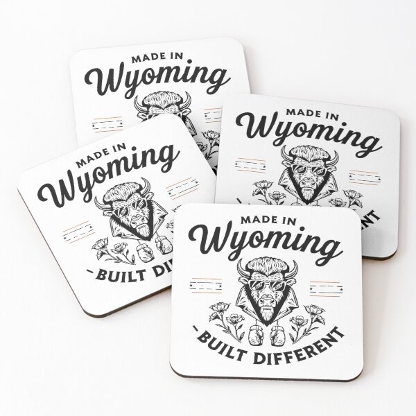 Item preview, Made in Wyoming Built Different Bison Classic Script State Pride Shirt designed and sold by Built Different Designs.