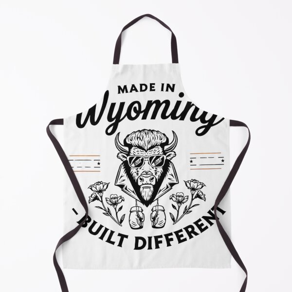 Item preview, Made in Wyoming Built Different Bison Classic Script State Pride Shirt designed and sold by Built Different Designs.