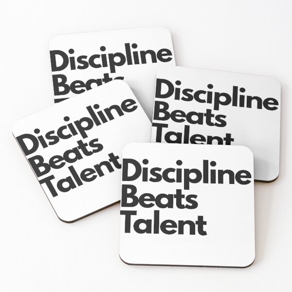 Item preview, Discipline Beats Talent Motivation Quote designed and sold by Adappai.