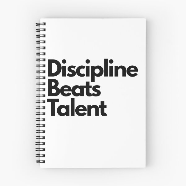 Item preview, Discipline Beats Talent Motivation Quote designed and sold by Adappai.