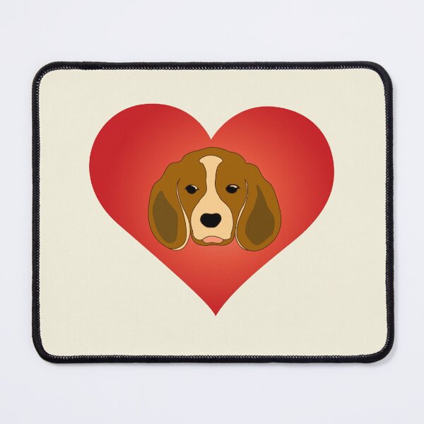 Item preview, Cute beagle puppy on the heart designed and sold by andbeldesign.