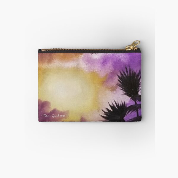 Item preview, Purple Sunset, Lavender Sunset, Lilac Beach, Purple Beach, Palm Trees on beach, purple sky, lavendar sky designed and sold by roxanegabriel.