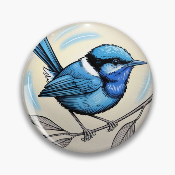 Item preview, Australian Postage Stamp Superb Fairy Wren designed and sold by Wennebabs.