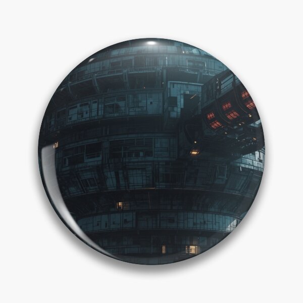 Item preview, Ashfall Files | Orbital Station Exterior | Noir Sci-Fi Space Station Art designed and sold by Element Horizon Studio.